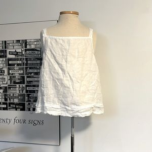 Bella Dahl White Linen top